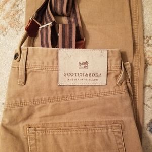 SCOTCH & SODA BREWER PANTS/JEANS WITH OVERALL STRAPS